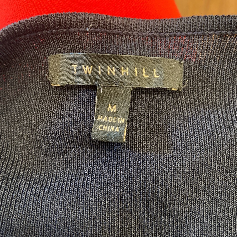 Classic Navy/Black Women's Sweater - Picture 4 of 5